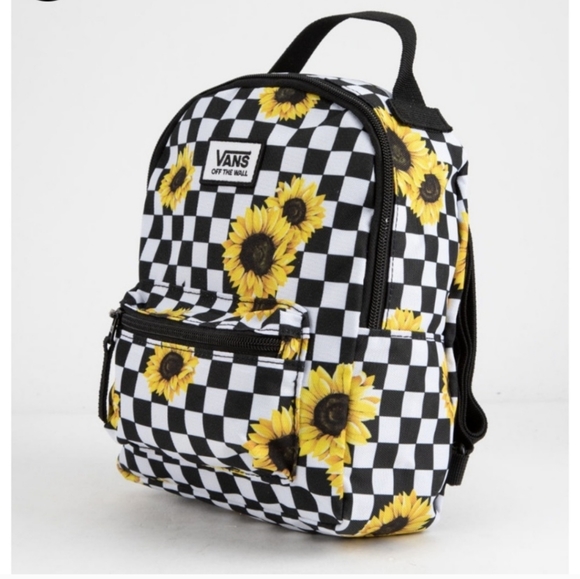 Vans Bags Vans Off The Wall Sunflower Checkered Print Adjustable